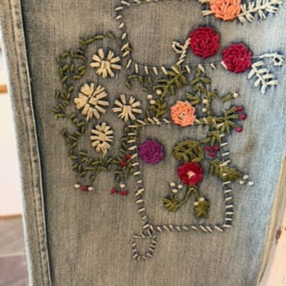 BLUE VELVET HEART PATCHWORK JEAN - Picture 13 of 15